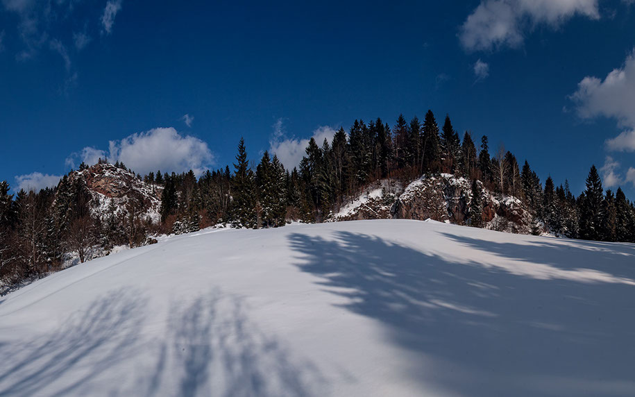 Wąwóz Homole zimą