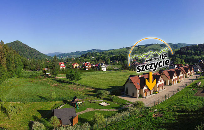 Położenie apartamentu w Szczawnicy - Widok z nad Wąwozu Homole