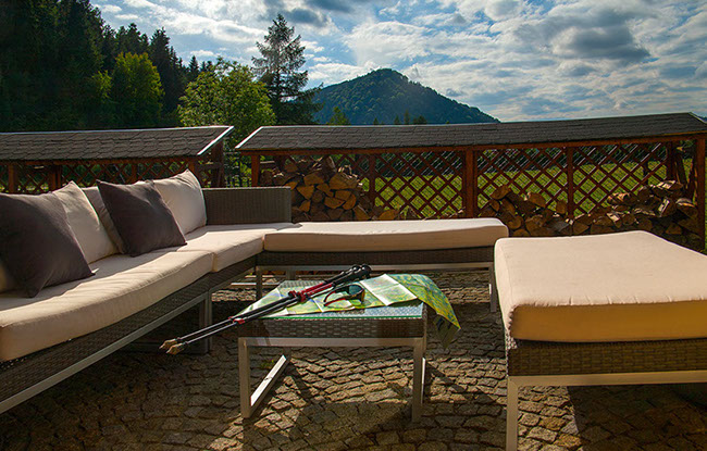 Położenie apartamentu w Szczawnicy - Widok z nad Wąwozu Homole